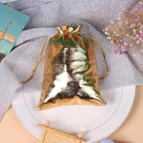 金银首饰束口袋批发 饰品袋 金布抽拉礼品袋 7*9银布袋厂家现货